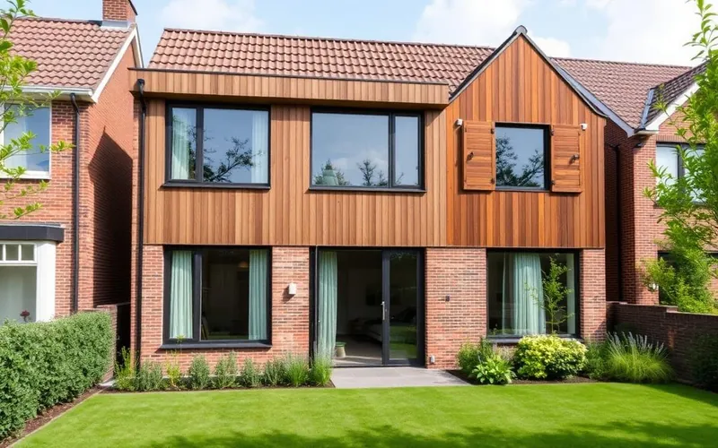 Nederlandse stadsvilla met tuin